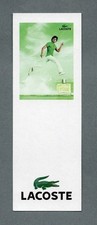 Carte Publicitaire f- advertising card  - Lacoste recto verso (asie)