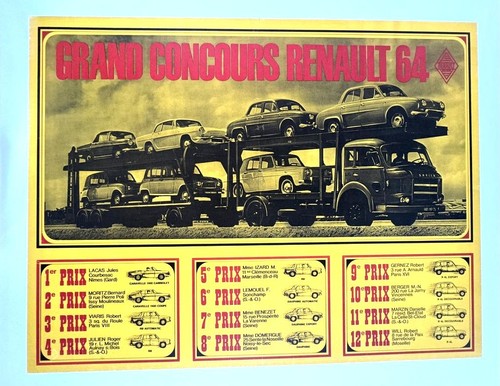 Affiche garage renault - garage, grand