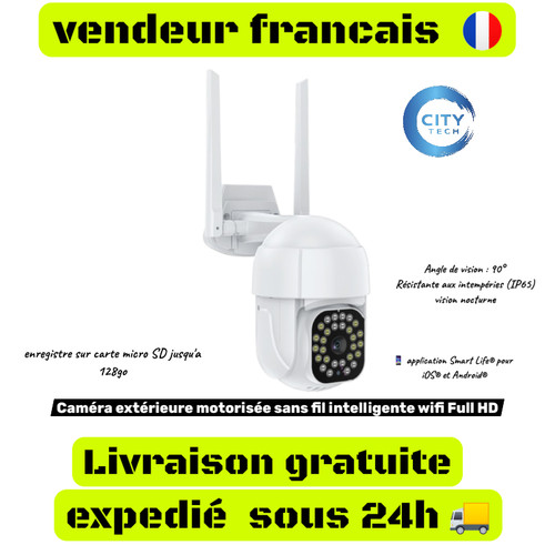 Caméra extérieure motorisée