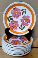 9 Assiettes à dessert Vintage