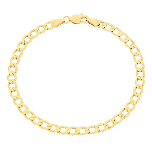 14k jaune 5mm cubain lien - jaune,