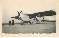 AVIATION  Aérodrome du Bourget Avion Farman " Jabiru F.170 " service Paris /