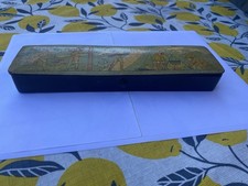 Ancien plumier scene de vie d'un camp de scout