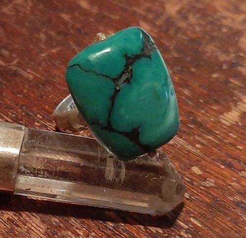 Belle turquoise tibetaine - turquoise,