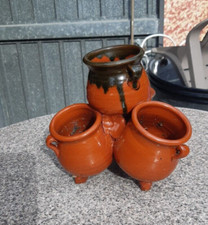 Jardinière 4  pots en terre cuite vernissé style Méditerranéen