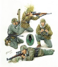1/72 WWII Groupe de tireurs