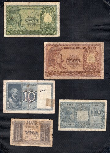 Italie lot billets - billets, 1