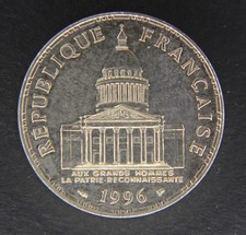 Pièce de 100 Francs Panthéon de 1996