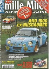 MILLE MILES N°59 A110 1800 EX-NUSBAUMER / R5 ALPINE GR.2 CALBERSON / R5 TURBO