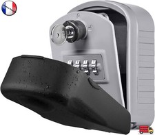 Boîte à Clé Sécurisée Grand Coffre a Cle Extérieur avec 4 Code et Clés d'urgence