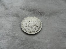 RARE monnaie 1 franc Semeuse