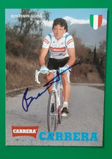 CYCLISME carte cycliste BONTEMPI GUIDO équipe CARRERA Jeans 1988 Signée