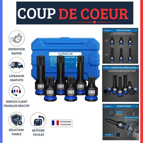 Douilles impact xzn pans - douilles,