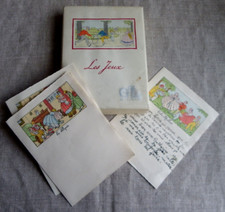 ANCIEN COFFRET DE PAPIER CORRESPONDANCE - LES JEUX - LA POUPÉE - COLIN MAILLARD