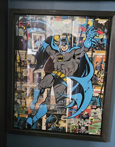 Tableau batman acrylics - acrylics, on