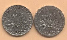 1 FRANC 1965 GRANDE ET PETITE