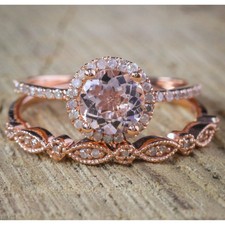 Antique Milgrain 18K or Rose