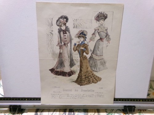 Rare gravure mode - rare, ancienne