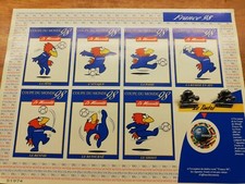 France 98 Footix - Feuillet