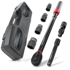 Clé dynamométrique 1/2" 40-220 Nm Douilles 17 19 21 23 mm Avec Adaptateur Moto