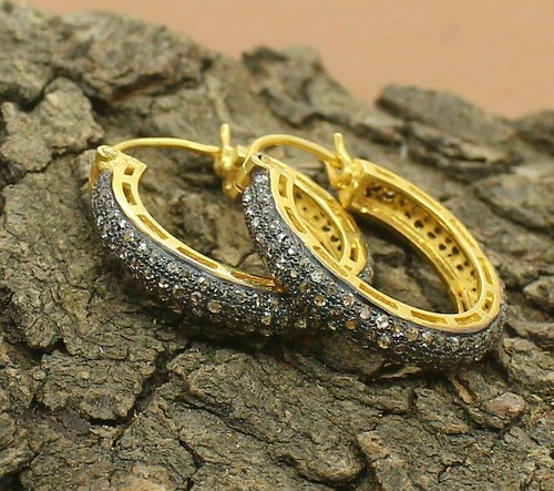 Diamant pavé boucle oreille - diamant, d'oreille