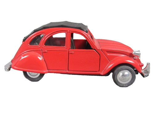 Citroen 2cv rouge 6cm - citroen, 13.6cm