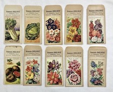 10 ANCIENS SACHETS DE GRAINES