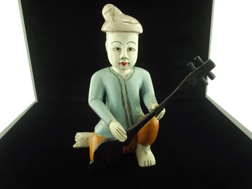 Statuette bois sculpté - statuette,