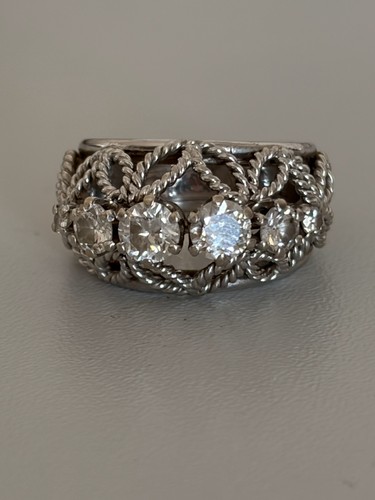 7505 bague jonc or - or, gris