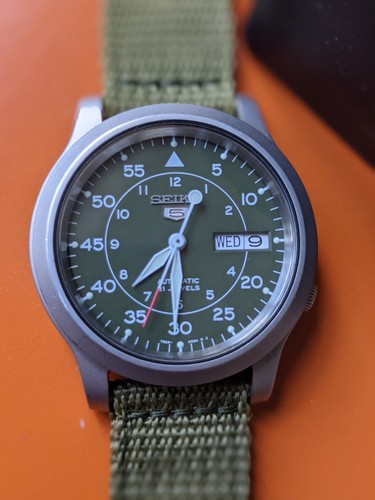 Montre seiko snk805k2 vert - montre,