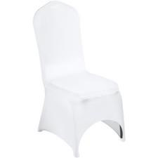 Couverture Housses de Chaise Blanc Élastique Arqué pour Mariage Décoration
