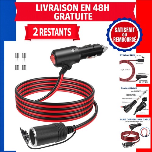 Rallonge allume cigare avec - 2m,