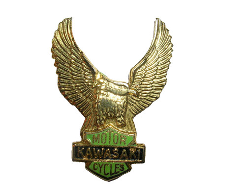 Pin moto sigle kawasaki - pin's,