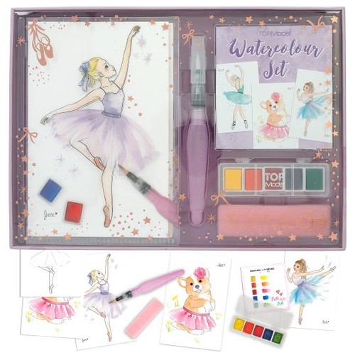 Topmodel set aquarelles - topmodel, d´aquarelles