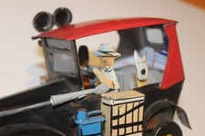 TINTIN Milou Hergé Jouet Ancien Rare en Tôle Longueur 19 cm Hauteur 12 cm TINTIN