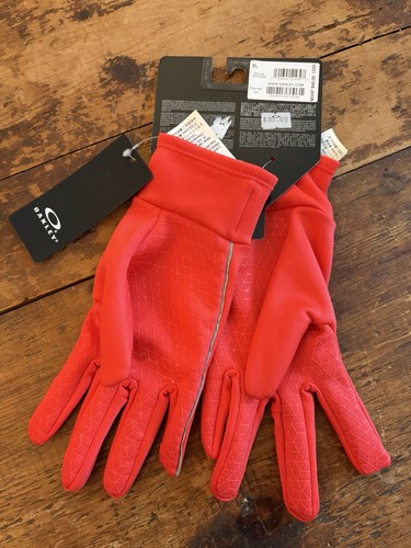 Men oakley fleece red gloves - men's,