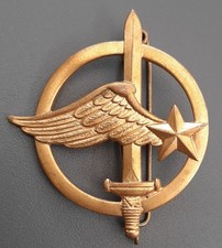 Insigne de Béret FUSILIERS COMMANDOS DE L'AIR Coinderoux vintage ORIGINAL BADGE