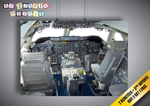 Poster boeing 747 cockpit - poster,