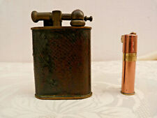 ANCIENS BRIQUETS DE TABLE  laiton galuchat avec petite plaque Ministère finances