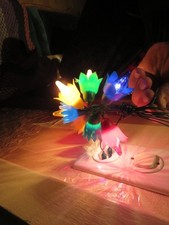 Ancienne guirlande de Noël 8 lampes, décoration sapin, vintage