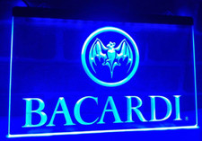 Enseigne lumineuse néon LED Bacardi pour bar Alco shop pub bière rhum club ho...