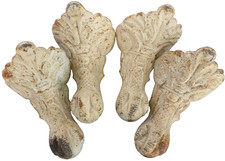 4 gros pieds baignoire