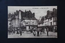 Carte Postale Ancienne Bretagne : 832. Quimper - La Place Terre au Duc 