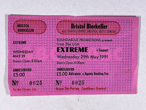 Extreme concert ticket gary - concert,