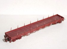 JOUEF HO 6750 LONG WAGON TOMBEREAU PLAT A RANCHER TRANSPORT MARCHANDISE SNCF RES