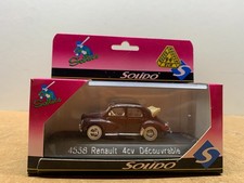 SOLIDO RENAULT 4CV DECOUVRABLE EN BOITE 1/43 N5