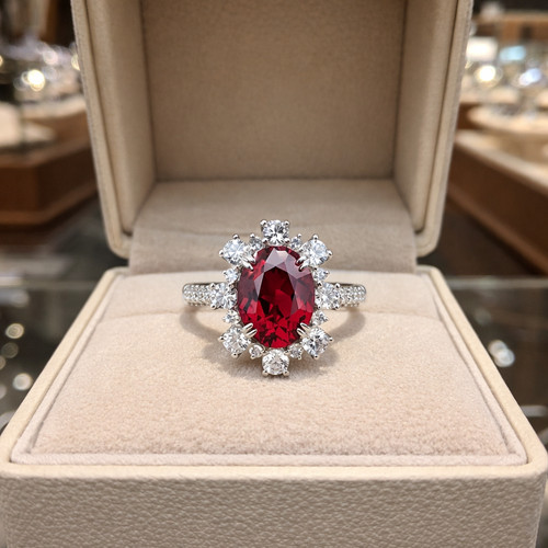 Oval cut natural ruby - cut,