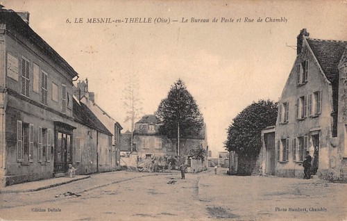 Cpa 60530 mesnil thelle - en,