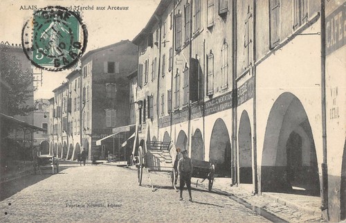 Cpa ales grand marche - cpa,