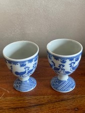 PORCELAINE BLEU PAIRE DE